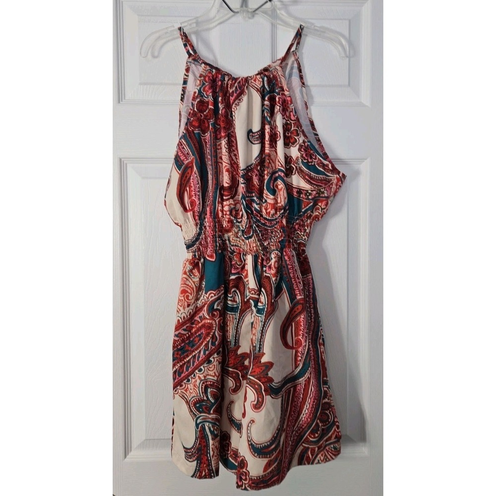Shein Womans Romper Size Large Paisley Designs